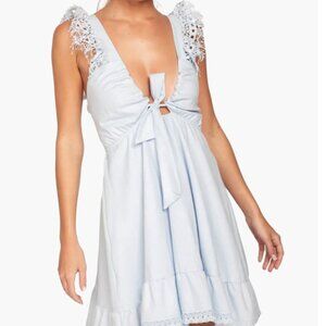 PEIXOTO BABY BLUE FARRAH DRESS/COVERUP WOMENS SIZE MEDIUM